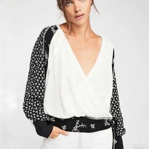 Free people auxton sales thermal wrap top